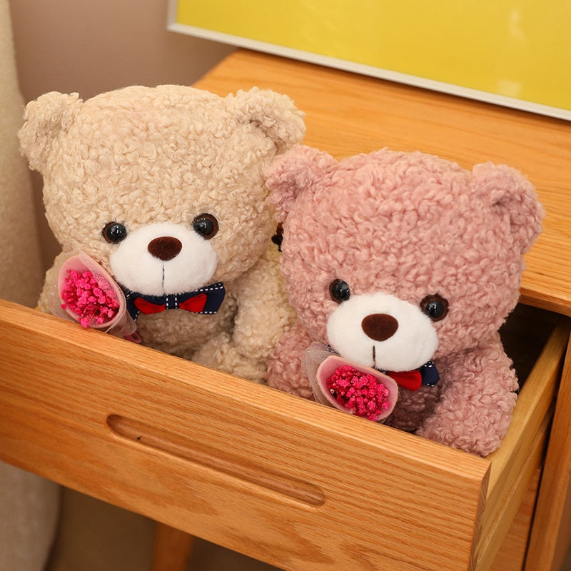 Rosebud Teddy Bear Stuffed Animals - Plushie Depot