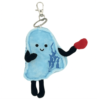 Rhode Island Stuffed States Keychain | Plushie Depot