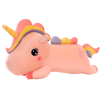 Kawaii Plush Rainbow Unicorn Toy, Giant Stuffed Unicorn Plush for Kids Pink | Plushie Depot