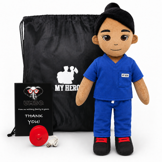 Doctor Doll & Nurse Doll | Recordable Medical Doll Female Tan Skin Black
