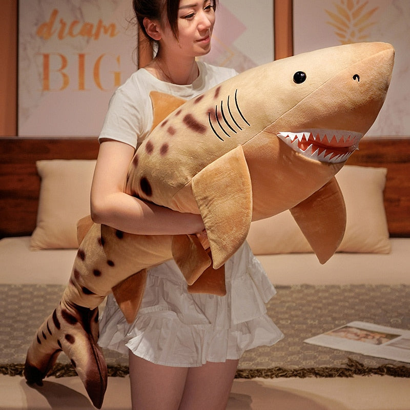 Giant Spotted Brown Shark Plushie Stuffed Animals Plushie Depot