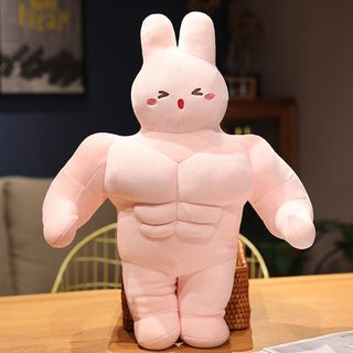 Funny Muscle Bunny Plushies Cute Plushie Depot