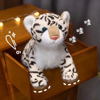 Realistic Snow Leopard Plushies Plushie Depot
