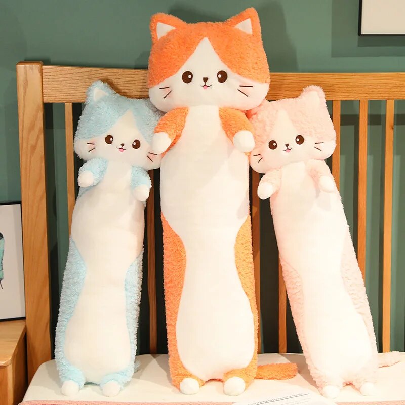 Catnip the Long Cat Plush Pillow Stuffed Animals - Plushie Depot