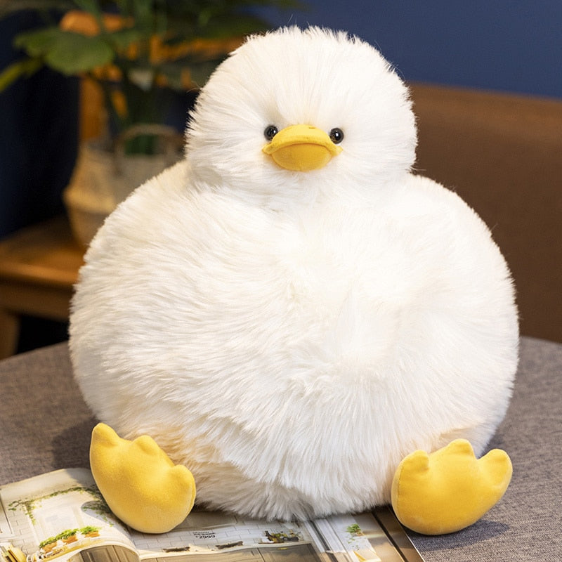 Fat Duckie Plushie white duck Stuffed Animals - Plushie Depot