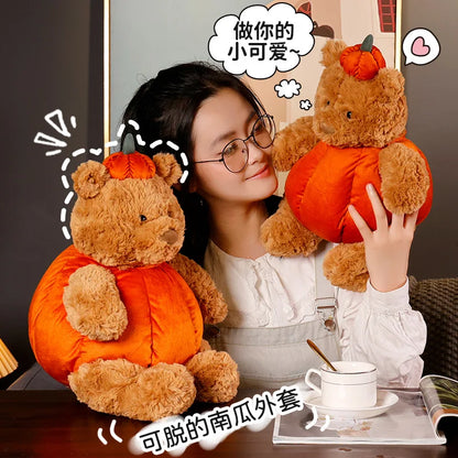 Cute Pumpkin Teddy Bear Stuffed Animals - Plushie Depot