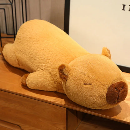 Sleepy Capybara Plush Toy Capybara Stuffed Animals - Plushie Depot