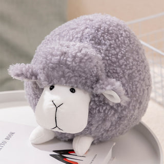 Grumpy the Fluffy Sheep Gray Plushie Depot