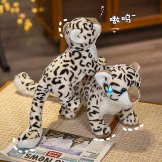 Realistic Snow Leopard Plushies Plushie Depot