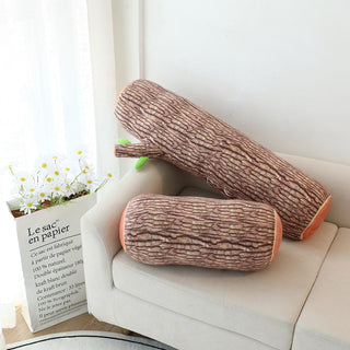 Creative Tree Log Plush Pillow Plushie Depot