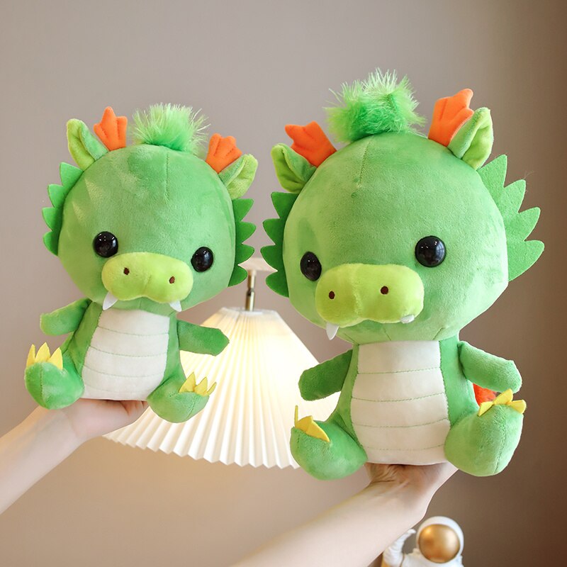 Cute Green Dragon Plushie Stuffed Animals - Plushie Depot