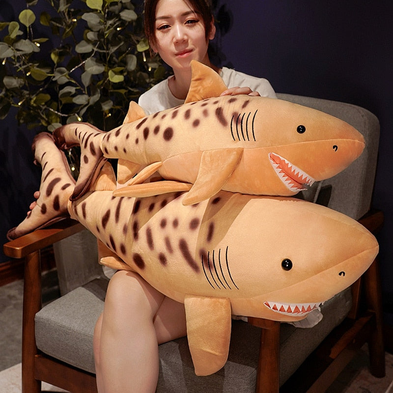 Giant Spotted Brown Shark Plushie Stuffed Animals Plushie Depot