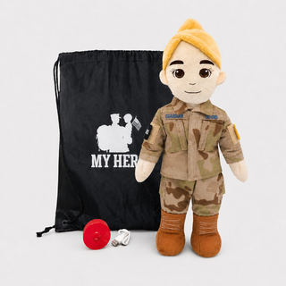 Space Force Daddy Doll | Military Doll | Recordable Female Fair Blonde
