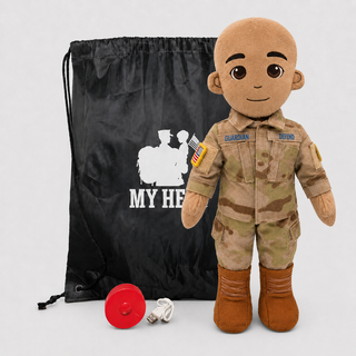 Space Force Daddy Doll | Military Doll | Recordable Male Tan Bald