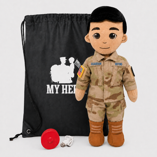 Space Force Daddy Doll | Military Doll | Recordable Male Tan Black