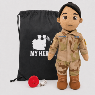 Space Force Daddy Doll | Military Doll | Recordable Female Tan Black