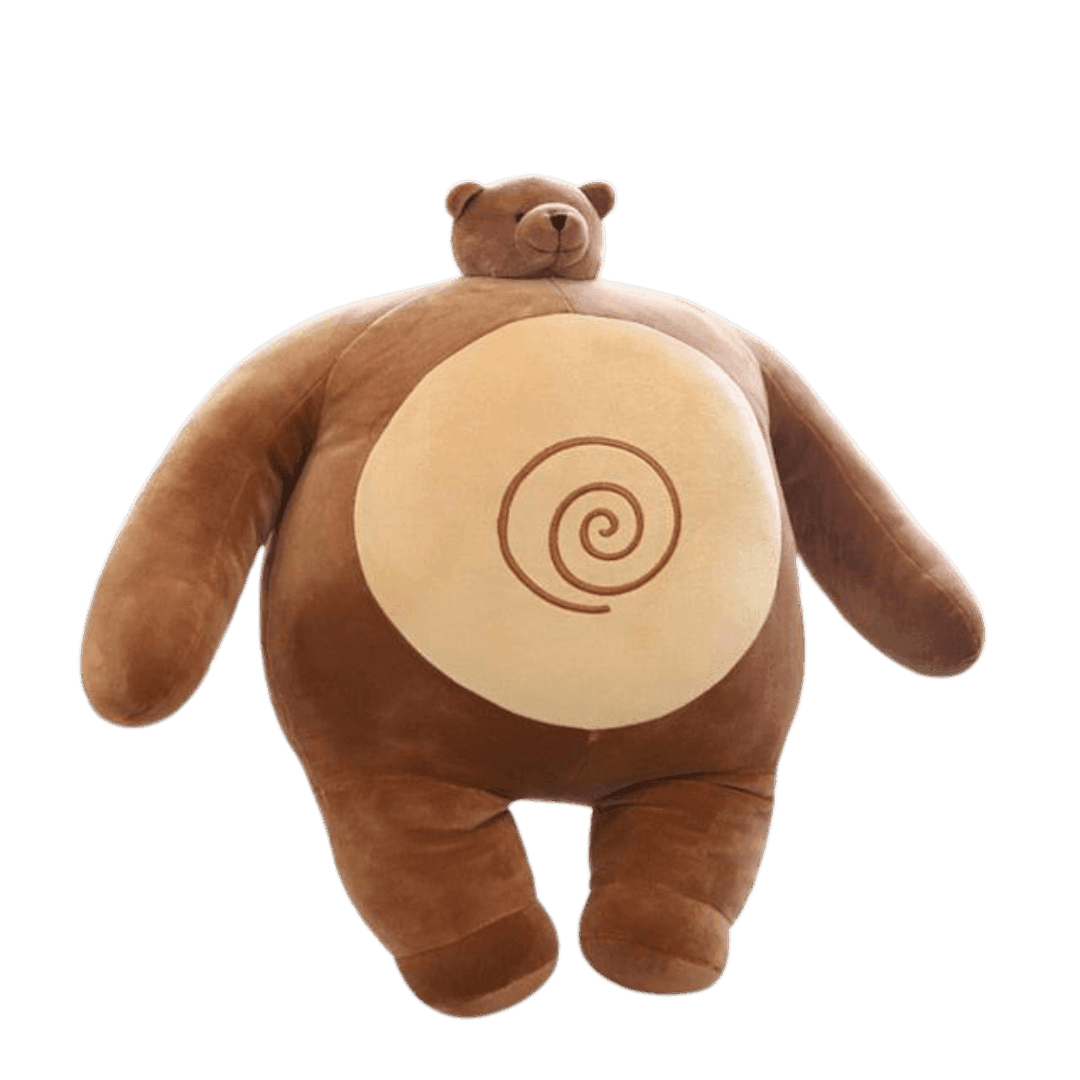 Tiny Head Teddy Bear Toys Stuffed Small Head Big Muscle Body Raccoon Plushie Depot