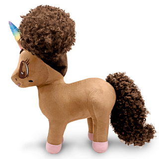 Alexis Unicorn Plush Toy with Afro Puffs - 15 inch