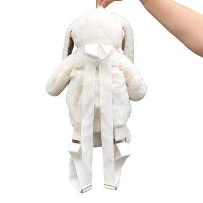 Kawaii White Bunny Rabbit Plush Backpack Bags Plushie Depot