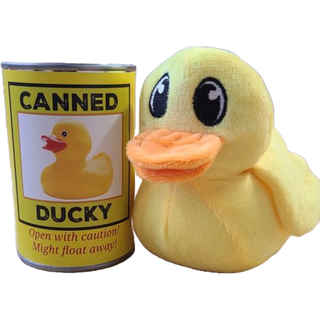 Canned Gifts - Canned Ducky | Plush Rubber Ducky Stuffed Animal | Gift - Plushie Depot