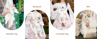 Chongker Cat Backpacks Plushie-Wearable Fashion Companion Cats