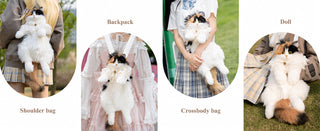 Chongker Cat Backpacks Plushie-Wearable Fashion Companion Cats
