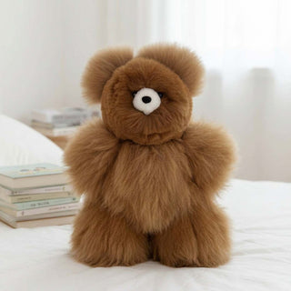 Alpaca Stuffed Animal - Bear - Large 21" Brown