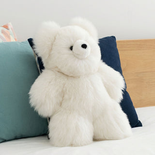 Alpaca Stuffed Animal - Bear - Large 21" White