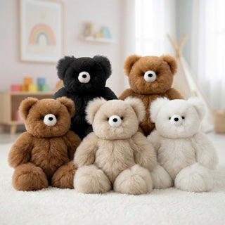 Alpaca Stuffed Animal - Bear - Medium 15" Let us pick your color!