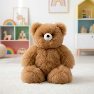 Alpaca Stuffed Animal - Bear - Medium 15" Caramel
