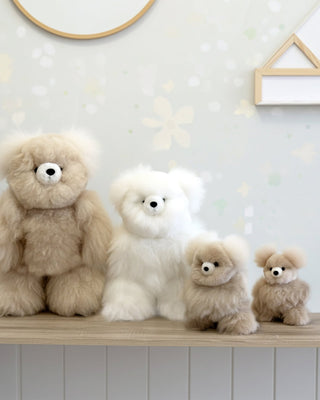 Alpaca Stuffed Animal - Bear - Micro 7"