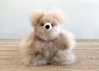 Alpaca Stuffed Animal - Bear - Micro 7" Plushie Depot