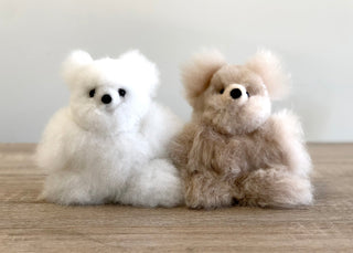 Alpaca Stuffed Animal - Bear - Micro 7" Plushie Depot