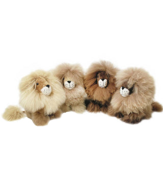 Alpaca Stuffed Animal - Lion - Small 9" Plushie Depot