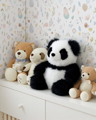 Alpaca Stuffed Animal - Panda - 9"