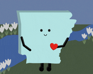 Arkansas Stuffed State Plush – Collectible & Educational | Stuffed States USA