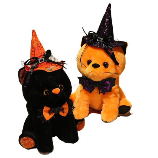 Halloween Witchy Kitty Cat Plushie Stuffed Animals Plushie Depot