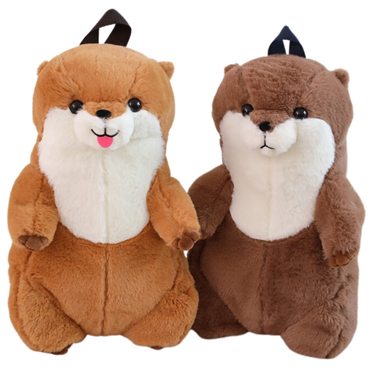 Adorable Plush Otter Backpack Stuffed Animals - Plushie Depot
