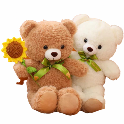 Flower Lover's Teddy Bear Stuffed Animals - Plushie Depot