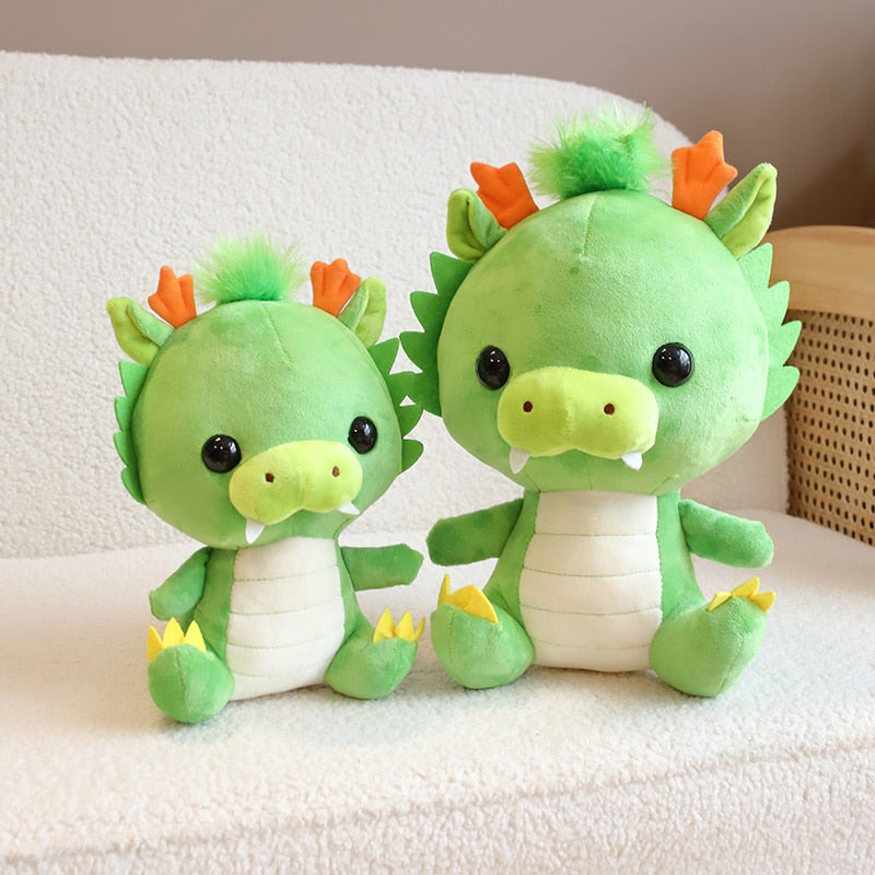 Cute Green Dragon Plushie Stuffed Animals - Plushie Depot