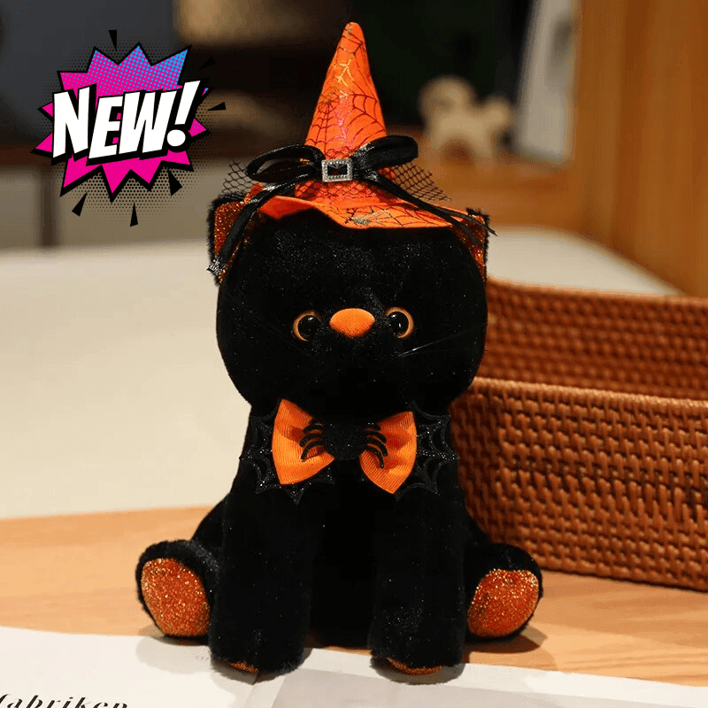 Halloween cat stuffed best sale animal