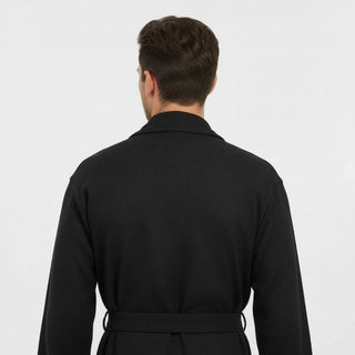 Peignoir de bain kimono gaufré pour homme - Absorbant et léger