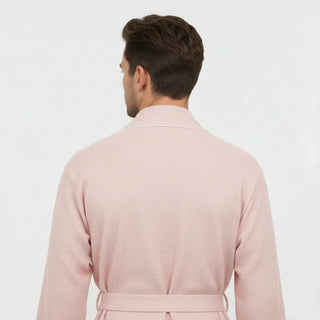 Premium Waffle Piping Robe for Men