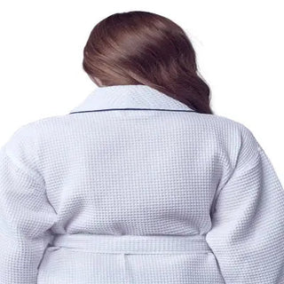 Knee-Length Waffle Robe for Women