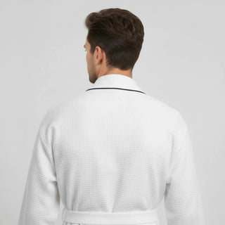 Peignoir de bain kimono gaufré pour homme - Absorbant et léger
