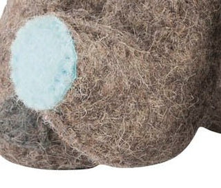 Blue Elephant Door Stop Hand Felted Wool