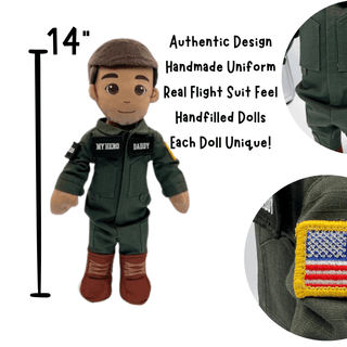 My Hero™ Flight Suit Pilot Daddy Doll | Recordable Plush