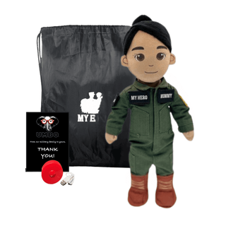 Pilot Daddy Doll | Military Doll in Flight Suit | Recordable