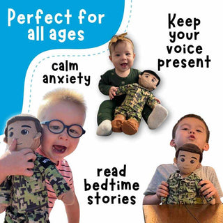 Pilot Daddy Doll | Military Doll in Flight Suit | Recordable