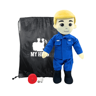 My Hero™ Coast Guard Doll | Custom Recordable Plush Male Fair Blonde